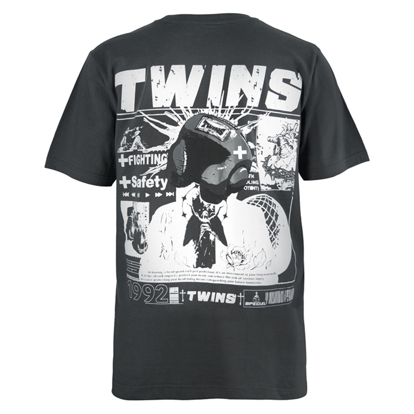 Twins Special Oversized T-Shirt - 07 - Dark Grey