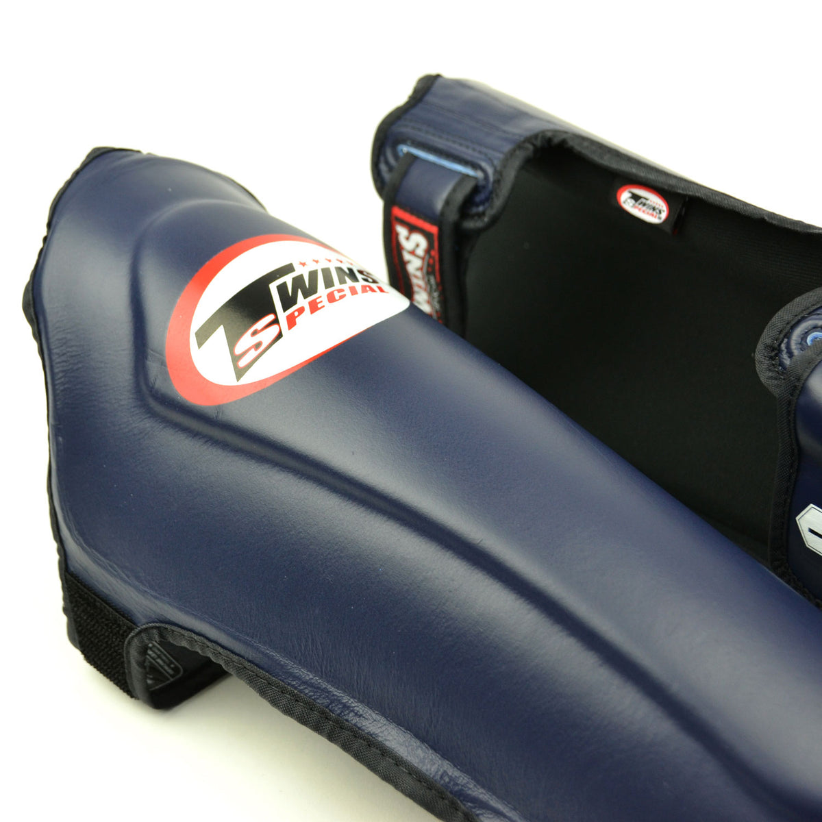 Twins Special SGL10 Leather Shin Pads - Navy