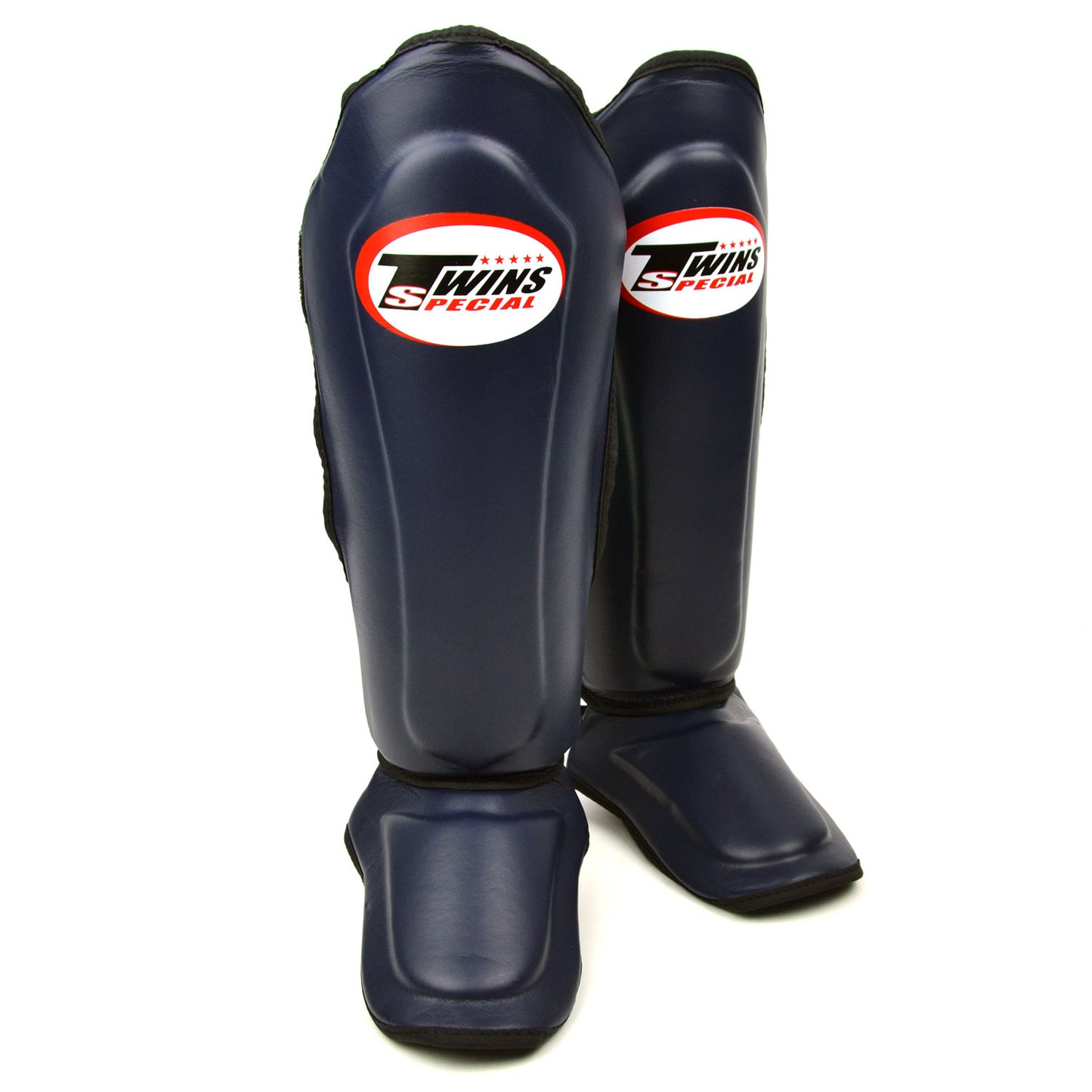 Twins Special SGL10 Leather Shin Pads - Navy