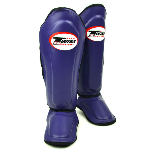 Twins Special SGL10 Leather Shin Pads - Purple