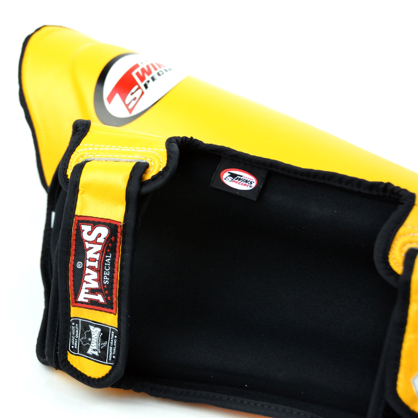 Twins Special SGL10 Leather Shin Pads - Yellow