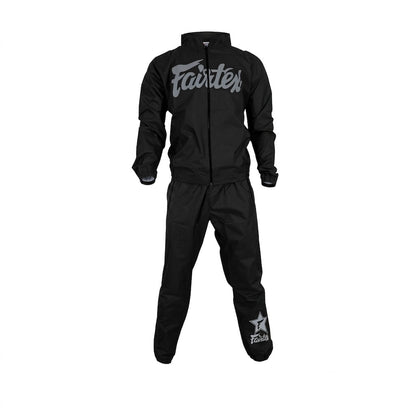 Fairtex VS3 Vinyl Sweatsuit - Black-Grey