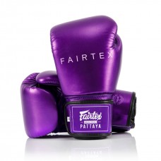 BGV22 Fairtex Metallic Purple Boxing Gloves