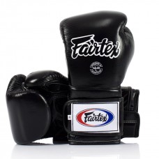 BGV9 Fairtex Black Mexican Style Boxing Gloves