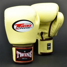 BGVL3 Twins Vanilla Velcro Boxing Gloves