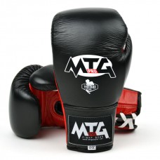 LG2 MTG Pro 3-Tone Black Lace-up Boxing Gloves