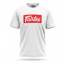 TST149 Fairtex Supreme White-Red T-Shirt