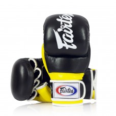 FGV18 Fairtex Black-Yellow Super Sparring MMA Gloves