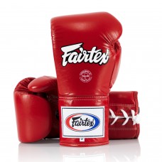BGL6 Fairtex Red Lace-up Competition Gloves