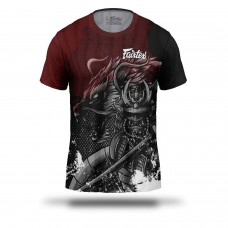 TST206 Fairtex Samurai T-Shirt Black-White-Red