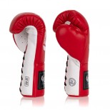 Yuth Boxing Gloves - Lace-Up Red-White