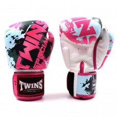 FBGVL3-61 Twins Candy Boxing Gloves White-Pink