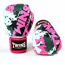 FBGVL3-61 Twins Candy Boxing Gloves White-Pink